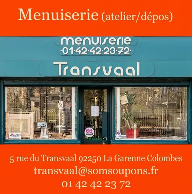 Menuiserie Transvaal — atelier / dépôt