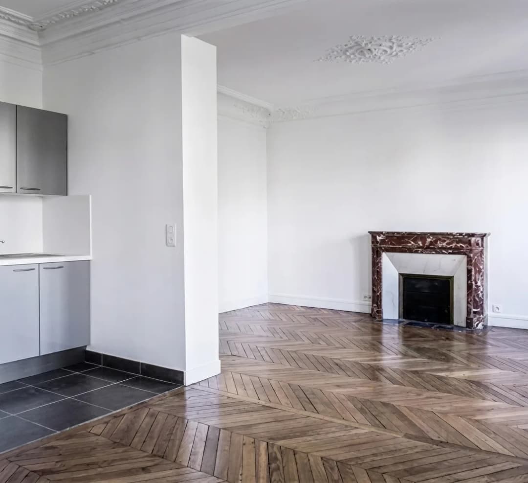 Réfection complète, parquet point de Hongrie — après travaux