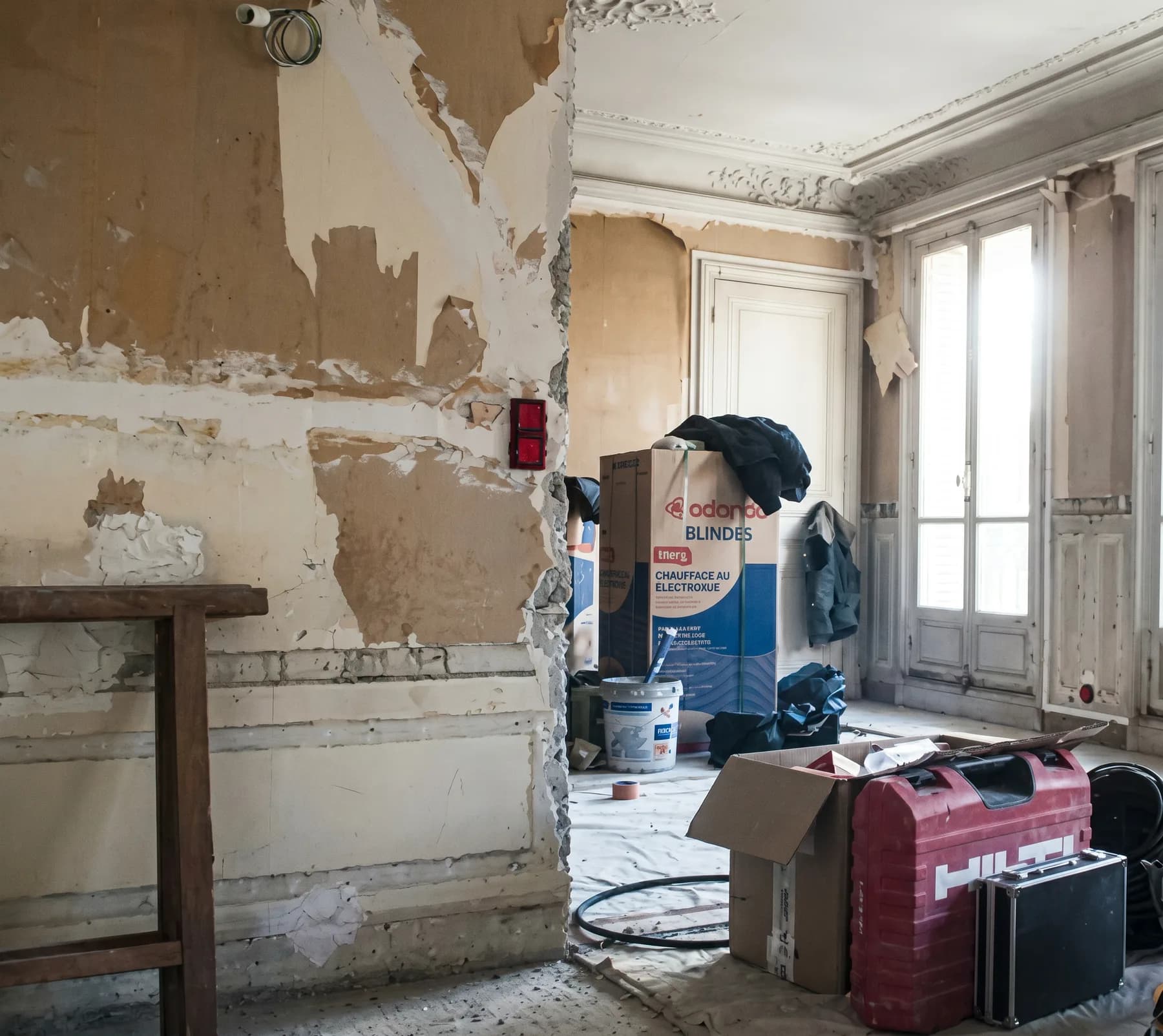 Restructuration d'appartement — avant travaux
